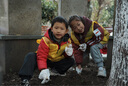 TOREAD kids探路者男女童外套 秋冬款童裝兒童防風夾克運動服QAEEBL93239 數碼藍 140 曬單實拍圖