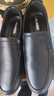 木林森（MULINSEN）皮鞋男真皮頭層牛皮商務(wù)休閑鞋秋冬季加絨透氣爸爸鞋一腳蹬豆豆鞋 DY-QLH58301黑色 42 曬單實(shí)拍圖