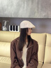 劉潮布日系提花復(fù)古前進(jìn)帽女2025新款鴨舌帽薄款時尚反戴貝雷帽子畫家帽 米白色 可調(diào)節(jié)(54-60cm) 曬單實拍圖