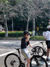 VALORE MONTON公路自行車AOE騎行服春夏季雙箭頭坐墊新月背帶短褲新女款多巴胺 新月淺灰女款背帶短褲 S 曬單實(shí)拍圖