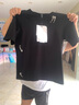 益帛重磅短袖T恤男夏季新款韓版彈力修身破洞別針寬松圓領(lǐng)五分半袖男 黑色 XL 【建議120-135斤】 曬單實(shí)拍圖