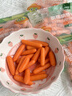 嗯嗯樂水果胡蘿卜 新鮮迷你手指胡蘿卜水果 脆甜健康小零食 新鮮蔬菜 枝純 408g 136g*3袋子 曬單實(shí)拍圖