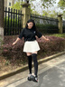 JKN大碼壓力小腿襪女春夏【強(qiáng)壓顯瘦】胖mm粗腿jk過(guò)膝長(zhǎng)筒襪1雙裝 曬單實(shí)拍圖