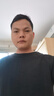 季言竹節(jié)棉高端t恤男士短袖 夏季圓領(lǐng)美式休閑插肩半袖運(yùn)動(dòng)打底衫潮男 黑色 M 曬單實(shí)拍圖