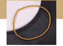 百泰首飾（BATAR JEWELLERY）生日禮物黃金手鏈女光珠彈力繩手串足金轉(zhuǎn)運珠子5G超輕金手 3.19g 曬單實拍圖