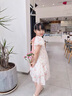 G.duck女童夏裝連衣裙2025新款韓版洋氣兒童夏季裙子女孩中大童公主裙潮 粉色 加同款配飾包包 130 cm(130cm) 曬單實(shí)拍圖