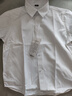 衣諾坊兒童襯衫白色長(cháng)袖衫衣演出服打底衫男童 襯衫：白色長(cháng)袖 130CM 曬單實(shí)拍圖