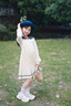 MQDMINI童裝女童連衣裙女孩校服裙學(xué)院風(fēng)時(shí)尚海軍領(lǐng)連衣裙 藤校菁英 曬單實(shí)拍圖