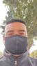 冰絲口罩男女防風(fēng)防曬黑針織透氣騎行防霧霾防塵面罩 黑色成人款-1包3只裝 曬單實(shí)拍圖