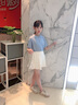 OVE女童套裝夏季2025新款洋氣兒童學(xué)院風(fēng)網(wǎng)球服夏裝大童運動(dòng)時(shí)髦裙子 1566白色 140 140cm 曬單實(shí)拍圖