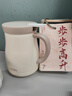 膳魔師（THERMOS）保溫壺0.8L小容量316L不銹鋼辦公家用露營(yíng)帶茶漏燜茶壺TEHB-800 葭灰色 800ml 曬單實(shí)拍圖
