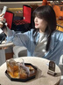 微光里2025春夏新款韓系松弛感格子襯衫女寬松慵懶風(fēng)長(zhǎng)袖防曬襯衣外套 韓版襯衫外套藍(lán)色M碼80-120斤 曬單實(shí)拍圖