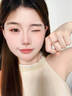 MITHAOL紅剛玉古法排鉆戒指女 輕奢小眾高級感鑲鉆新中式指環(huán)女款銀鍍18K 古法排鉆戒指【專柜禮盒裝】 M（美碼7號，港碼15#-16#） 曬單實拍圖