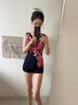美樂(lè )菲（MEILEFEI）泳衣女款2025新款保守連體平角游泳館專(zhuān)用遮肚顯瘦泡溫泉 黑色 L 80-98斤 曬單實(shí)拍圖