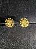中國黃金（CHINA GOLD）小雪花黃金耳釘女生新款足金耳針首飾品情人節(jié)生日禮物送女友老婆 【今/次日達(dá)】雪花耳釘【一對】約0.5g 曬單實(shí)拍圖