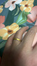 中國黃金（CHINA GOLD）足金戒指女碎碎冰戒指黃金固口素圈指環(huán)七夕情人節禮物送女友老婆 碎碎冰戒指 圈號12 0.9g 曬單實(shí)拍圖