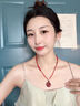 福祿紀高純度特級朱砂正品官方平安扣吊墜護身符掛件本命年女禮盒裝掛墜 高純度【正品朱砂平安扣】迷你號 曬單實(shí)拍圖