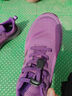 舒悅吉祥老人鞋春秋款輕便舒適防滑中老年人運動(dòng)鞋網(wǎng)面男鞋女鞋軟底健步鞋 紫色女款 38 曬單實(shí)拍圖