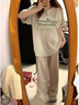 一寸相思聯(lián)名2025新款純棉t恤短袖女上衣服小眾設(shè)計(jì)感印花夏季寬松半袖潮 白灰色 L (100-110斤） 曬單實(shí)拍圖