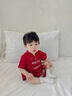 G.DUCK KIDS小黃鴨童裝嬰兒衣服夏季薄款新生兒連體衣男女寶寶中國風(fēng)周歲衣服紅色66cm 66建議1-3個(gè)月10斤-13斤 曬單實(shí)拍圖
