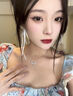 黛菲曼S999純銀麥穗項(xiàng)鏈女足銀輕奢小眾設(shè)計(jì)感夏季生日禮物送女友 歲歲平安足銀項(xiàng)鏈+臻愛玫瑰禮盒一物一證 曬單實(shí)拍圖