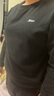 特步（XTEP）保暖衛衣男秋冬季運動(dòng)服刺繡針織上衣男裝休閑圓領(lǐng)加絨套頭衫 正黑色-常規款（0111） 3XL 曬單實(shí)拍圖