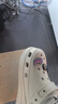 CORCS CROCS 泡芙洞洞鞋男女士休閑厚底拖鞋夏季包頭涼鞋戶(hù)外沙灘鞋男女涼鞋 骨白色泡芙 38 曬單實(shí)拍圖