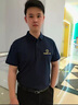 八仟流夏天工作服男冰絲t恤翻領數(shù)控機床機電自動化修理工短袖廠服定制 【透氣/冰蠶絲】藏青 XL 曬單實拍圖