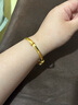 周六福（ZLF）三八節女神禮物  珠寶黃金手鐲女龍鳳呈祥足金999鐲子 計價(jià) 22.75g 曬單實(shí)拍圖