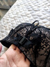 莫代爾純欲前扣內衣女士紅色本命年套裝美背蕾絲聚攏收副乳無(wú)鋼圈文胸罩 墨黑色單件 L -36/80AB[小胸聚攏] 曬單實(shí)拍圖