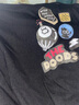 尚德光美式國(guó)潮牌純棉重磅短袖t恤男夏季寬松五分半袖ins高街打底體恤衫 DOODS-黑色 L 曬單實(shí)拍圖
