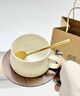 日本丨大師小時(shí)光咖啡杯杯墊帶勺套裝陶瓷精致純色男女對杯禮盒裝 小時(shí)光-咖啡杯(啞光奶黃) 曬單實(shí)拍圖