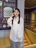 CEENIU透氣薄款防曬衣女2025新款夏季寬松韓版速干防曬百搭洋氣襯衫外套 白色 L 適合116-135斤 曬單實拍圖