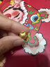 周六福（ZLF）七夕禮物  黃金吊墜男女款足金十二生肖抱財吉祥物掛墜 定價 順利萌猴 -1.33g 曬單實拍圖