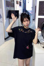 HXHK青少年日系創(chuàng)意蠟筆小新動漫重磅夏季印花寬松短袖T恤美式復(fù)古T恤 藏青色 XL 曬單實拍圖