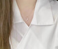 Grace Girl海豚項(xiàng)鏈女足銀輕奢小眾鎖骨鏈生日七夕情人節(jié)實(shí)用禮物送女友老婆 海豚項(xiàng)鏈（玫瑰金色） 曬單實(shí)拍圖
