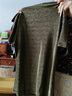 勤記高領(lǐng)短袖女高級感寬松高領(lǐng)網(wǎng)紗打底衫女士高端小衫2025新款短袖t 金色 M(80-100斤) 均碼 曬單實拍圖