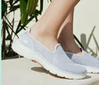 斯凱奇（Skechers）女鞋夏季網(wǎng)面透氣一腳蹬健步鞋淺口單鞋舒適休閑運動鞋124508 曬單實拍圖