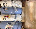 迪士尼嬰兒衣服純棉春秋薄新生兒禮盒套裝初生寶寶出生見(jiàn)面滿(mǎn)月百天禮物 26件套月亮米奇藍(lán)四季款高檔禮箱 66cm (建議3-6月) 曬單實(shí)拍圖