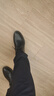 回力官方皮鞋男2025秋冬季加絨正裝鞋商務(wù)男鞋保暖男士棉鞋 黑色 43 曬單實(shí)拍圖