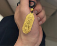 周六福（ZLF）七夕禮物  古法黃金吊墜男款萬(wàn)事如意上上簽足金999掛墜 計價(jià) 14.68g 曬單實(shí)拍圖
