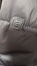 艾萊依羽絨服女時尚通勤拼接收腰保暖連帽冬外套 炭黑L 曬單實拍圖