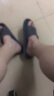 維諾亞拖鞋男夏人字拖潮流厚底防滑軟底個(gè)性耐磨男士涼拖時(shí)尚外穿沙灘鞋 小貝黑色 43 偏小一碼 曬單實(shí)拍圖