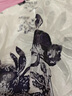 AEMAPE貴夫人桑蠶絲連衣裙2025夏新款精致端莊氣質(zhì)減齡女士透氣薄款裙子 水墨 4XL 曬單實(shí)拍圖