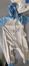 童泰嬰兒連體春秋衣服兒童家居哈衣爬服休閑TS33Q345-DS 藍(lán)色 73cm  曬單實(shí)拍圖