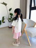 迷你木木屋兒童短袖套裝夏季男童女童純棉上衣褲子兩件套 跳躍小兔  110  曬單實(shí)拍圖