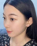茂悅純999銀耳釘女2024新款潮足銀氣質(zhì)大圓臉適合的耳環(huán)養(yǎng)耳洞耳飾 純999銀耳釘【一對】 曬單實(shí)拍圖