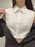 悅吻白色純棉假領(lǐng)子女百搭假領(lǐng)配毛衣打底內(nèi)搭春夏秋冬假襯衫領(lǐng)裝飾領(lǐng) 白色 立領(lǐng) M【參考80~115斤】 曬單實(shí)拍圖