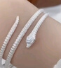 圣雅羅蛇形999足銀手鐲女時尚銀鐲子銀飾手環(huán)生日禮物送女友老婆 幸運蛇形手鐲+品牌首飾禮盒 約28g 曬單實拍圖