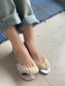 內小伴5雙冰絲涼感船襪女士【護跖骨】不掉跟夏季薄款隱形高跟鞋短襪子 曬單實(shí)拍圖